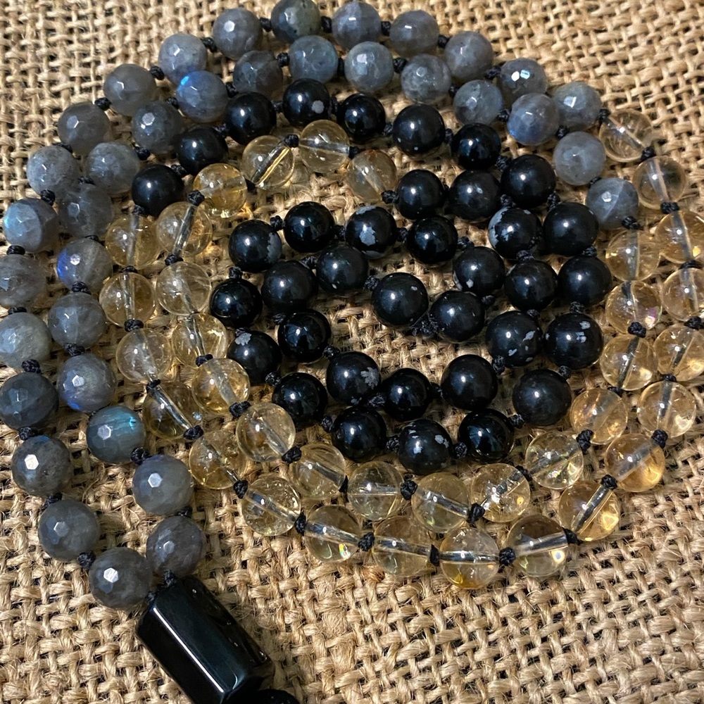 Snowflake Obsidian, Citrine & Labradorite - image 5